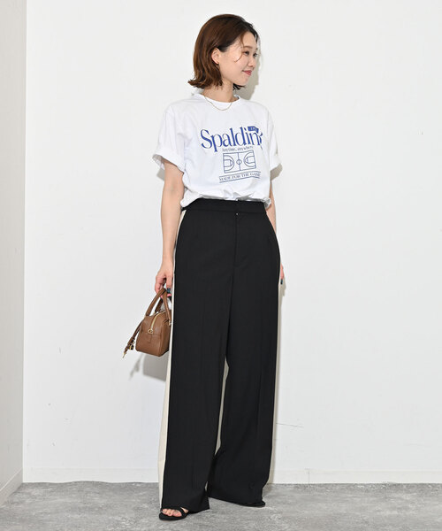 SLOBE IENA（スローブイエナ） 「SPALDING」半袖Tシャツ FREE ホワイト