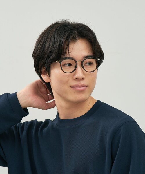 zoff 水越みさと コラボレーション メガネ ブラック ブルーライトカット Zoff（ゾフ） 伊達メガネ メガネ 眼鏡 「水越みさと さんコラボ」Zoff