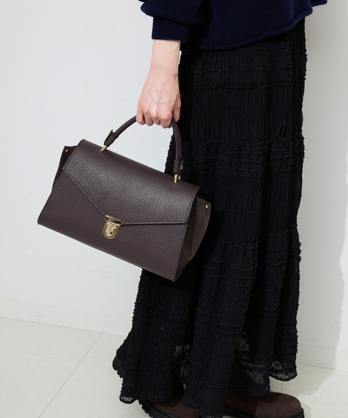 SLOBE IENA別注　マルコビアンキー二　ブラウンレザーショルダーバッグ SLOBE IENA別注 マルコビアンキー二 ブラウンレザーショルダー