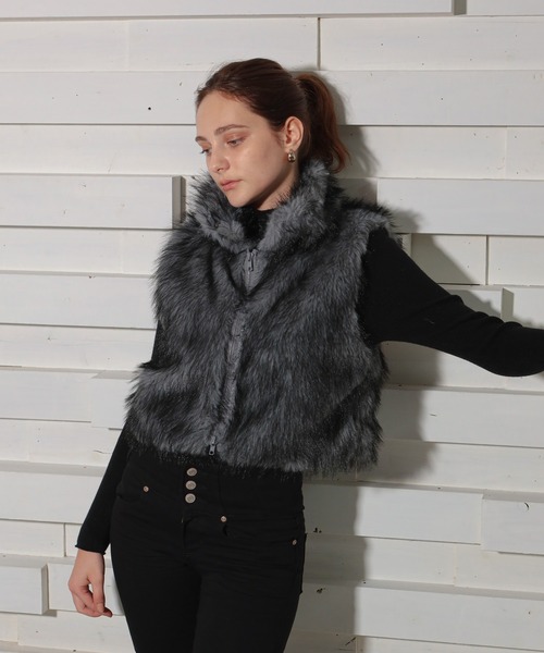 GLAMOROUS JANE（グラマラスジェーン） ベスト ジレ ダブルジップ