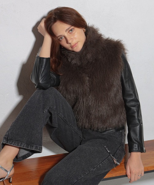 GLAMOROUS JANE（グラマラスジェーン） ベスト ジレ ダブルジップ