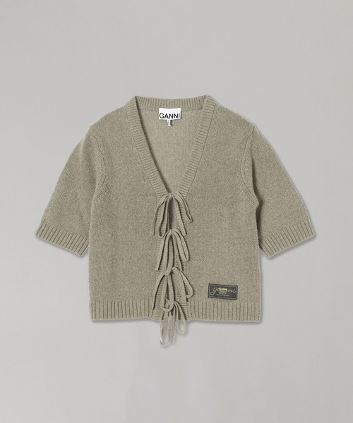 GANNI（ガニー） カーディガン GANNI Future Wool Mix Short Sleeve