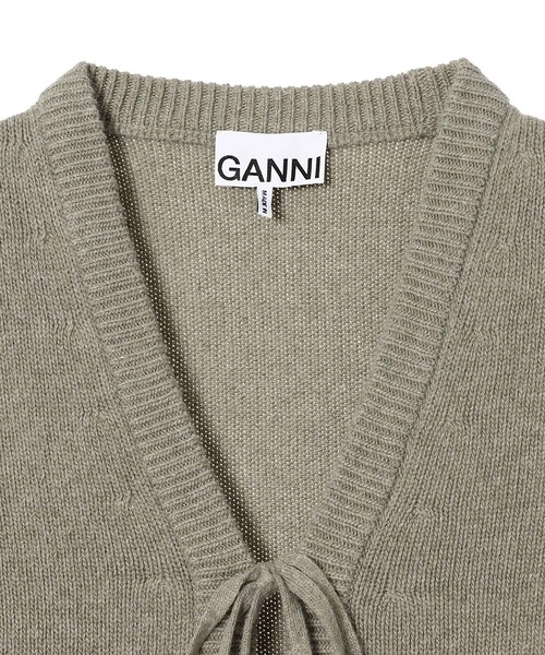 GANNI（ガニー） カーディガン GANNI Future Wool Mix Short Sleeve