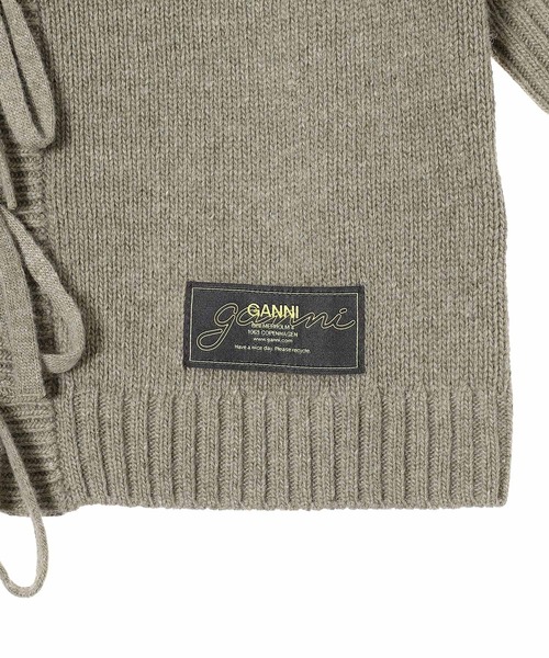 GANNI（ガニー） カーディガン GANNI Future Wool Mix Short Sleeve