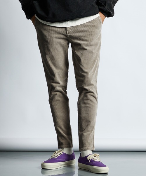 LANVIN en Bleu スラックス ストレッチコーデュロイ スキニーパンツ