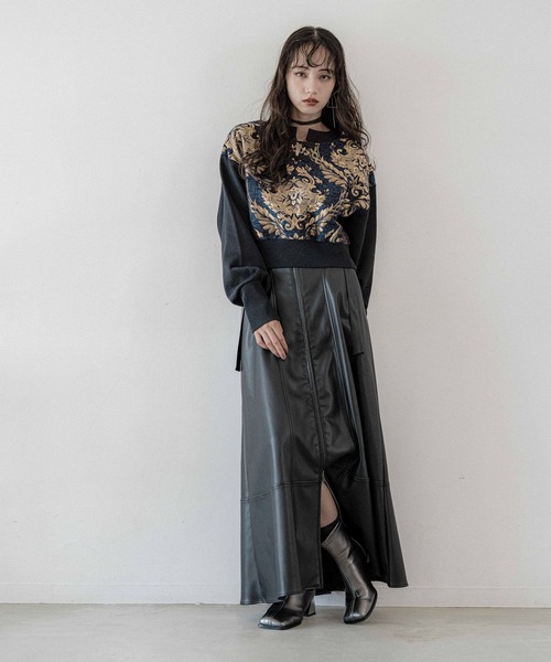 HARE（ハレ） スカート ハイショクステッチフレアスカート(HARE