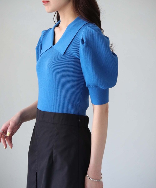 「cheriella」 半袖ニット M ブラック系その他 レディース_画像5