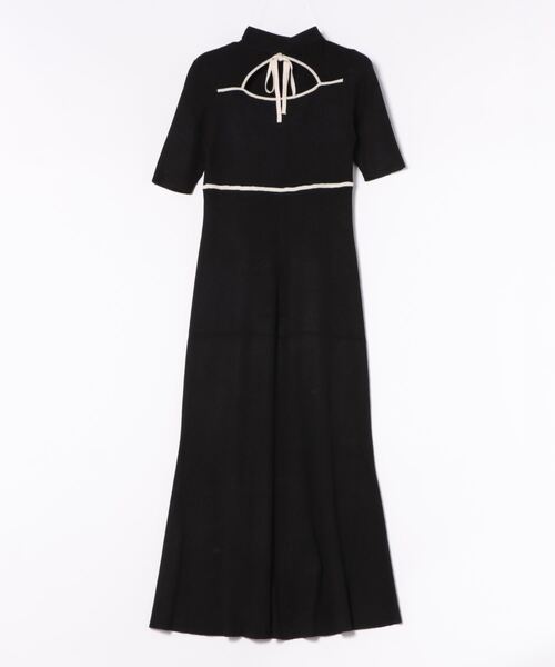 「MERCURYDUO」 半袖ワンピース MEDIUM ベージュ レディース_画像4