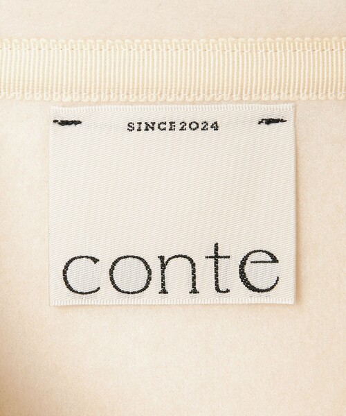 conte tシャツ 「conte」フリース ジップ プルオーバー レディース