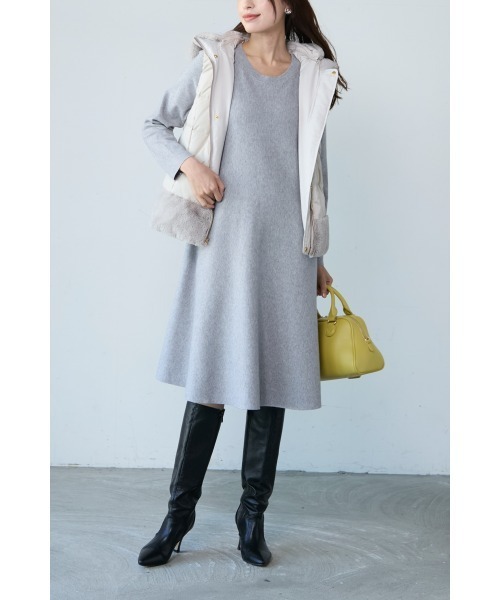 「M.deux」 ニットワンピース MEDIUM グレー レディース_画像5