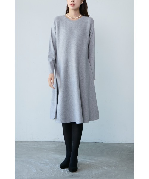 「M.deux」 ニットワンピース MEDIUM グレー レディース_画像6