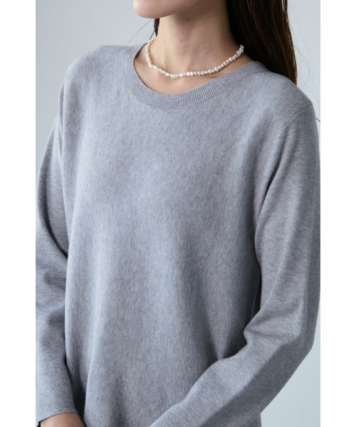 「M.deux」 ニットワンピース MEDIUM グレー レディース_画像9