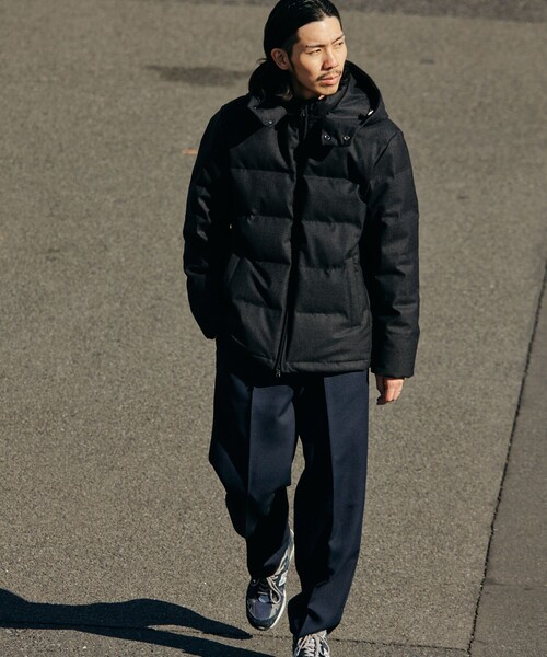 TravisMathew ダウンジャケット 軽量 撥水 M ネイビー×ブラック SHIPS（シップス） ダウンジャケット LARGE ネイビー メンズ