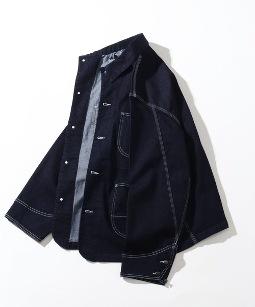 「HANES」 デニムジャケット M サックスブルー メンズ_画像5