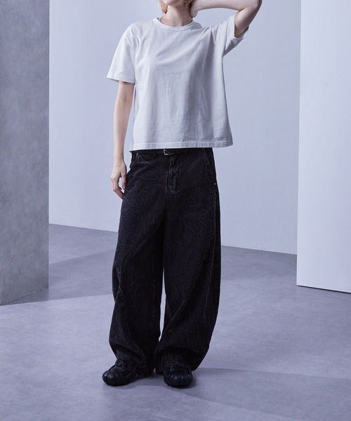 「Loose/ルース」 半袖Tシャツ S ブラック メンズ_画像6