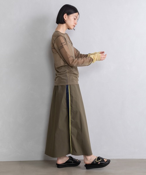 「MARECHAL TERRE」 ロングスカート MEDIUM ブラック レディース_画像4