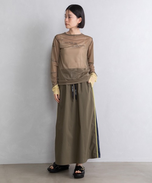 「MARECHAL TERRE」 ロングスカート MEDIUM ブラック レディース_画像5