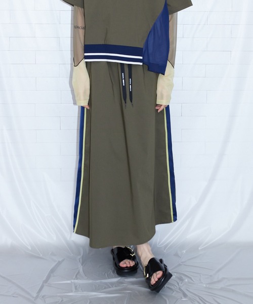 「MARECHAL TERRE」 ロングスカート MEDIUM ブラック レディース_画像7