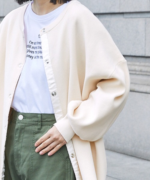 「Chaco closet」 ニットカーディガン FREE ブラック レディース_画像5