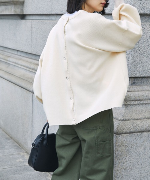 「Chaco closet」 ニットカーディガン FREE ブラック レディース_画像8