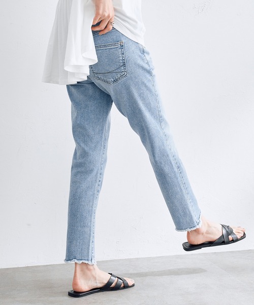 「SOMETHING」 デニムパンツ 27 ブルー レディース_画像3