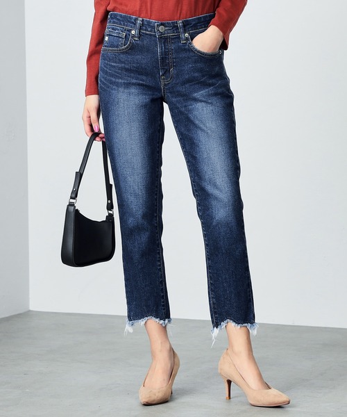 「SOMETHING」 デニムパンツ 27 ブルー レディース_画像8