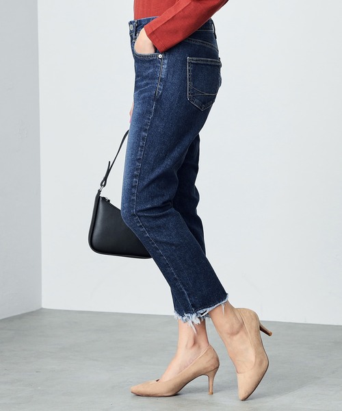 「SOMETHING」 デニムパンツ 27 ブルー レディース_画像9