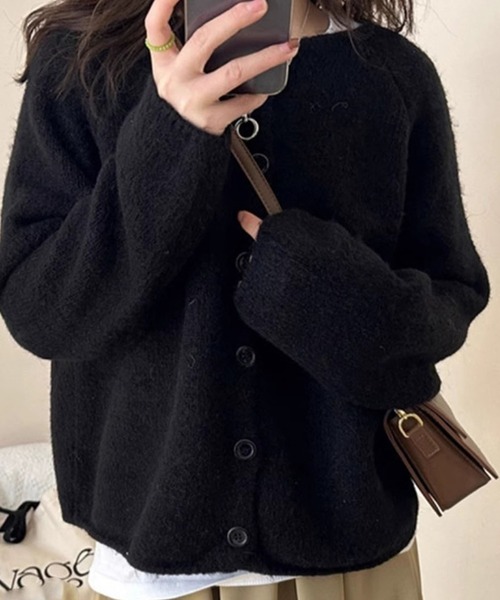 meJane（ミージェーン） カーディガン ラウンドネック ニット