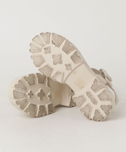 「STACCATO」 フラットサンダル 24.5cm ホワイト レディース_画像3