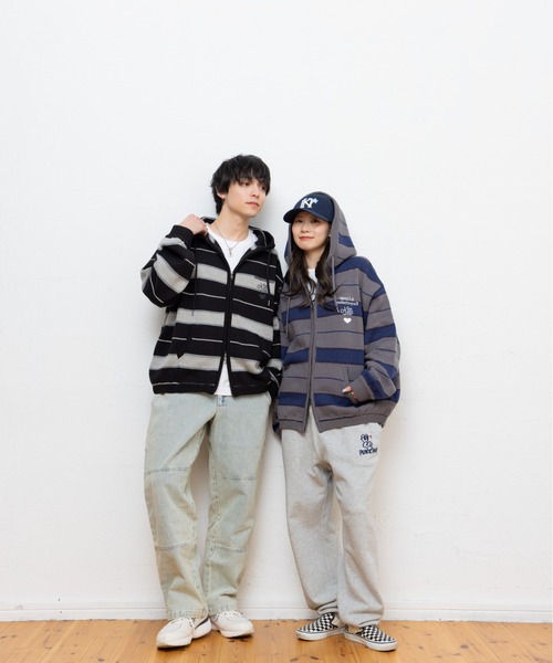kaoyorinakami パーカー connie knit zip hoodie / コニーニットジップ