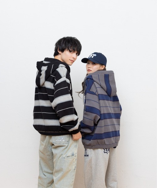 kaoyorinakami パーカー connie knit zip hoodie / コニーニットジップ