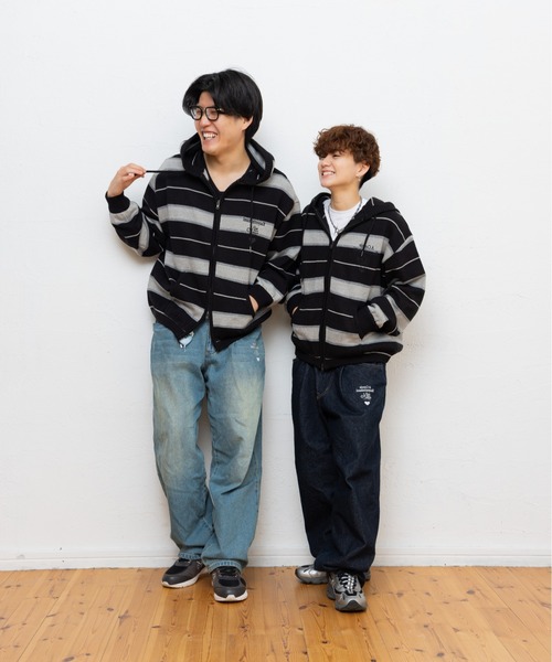 kaoyorinakami パーカー connie knit zip hoodie / コニーニットジップ