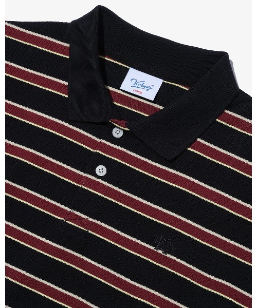 KEBOZ ロングスリーブポロ LARGE KEBOZ（ケボズ） 長袖ポロシャツ X-LARGE ネイビー メンズ : ZOZOTOWN