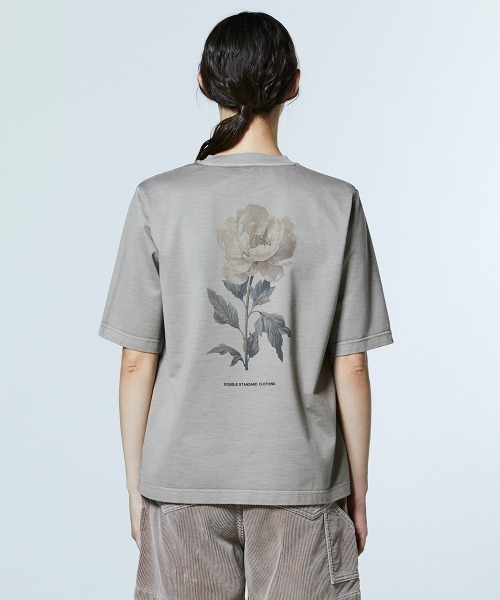 tシャツ フラワーバックプリント ヴィンテージTシャツ レディースの画像