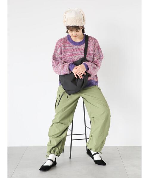 「ehka sopo」 カーゴパンツ F カーキ レディース_画像3