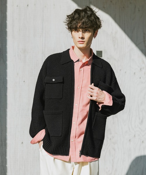 RAGEBLUE（レイジブルー） セーター ニット DOUBLE ZIP COVERALL KNIT