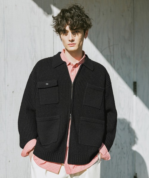 RAGEBLUE（レイジブルー） セーター ニット DOUBLE ZIP COVERALL KNIT