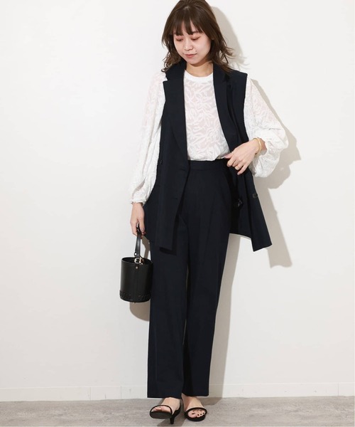 「JOURNAL STANDARD relume」 ベスト FREE ネイビー レディースの画像