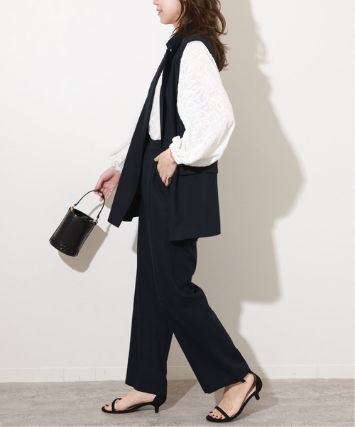 「JOURNAL STANDARD relume」 ベスト FREE ネイビー レディースの画像