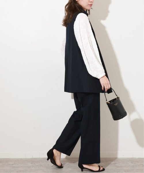 「JOURNAL STANDARD relume」 ベスト FREE ネイビー レディースの画像