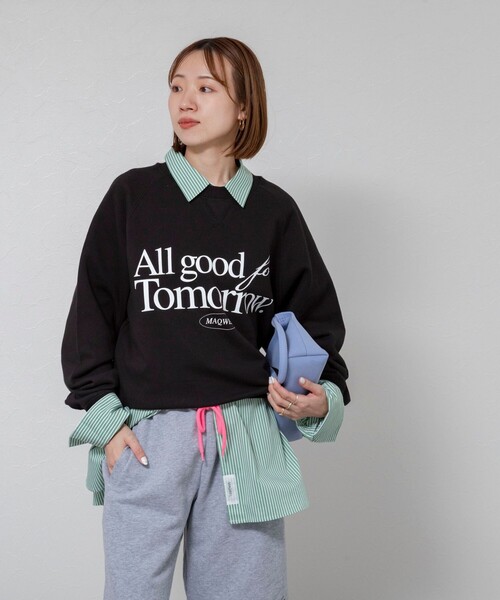 ウーヴェル　新品タグ付きトレーナースエット MAQWEL（マクウェル） トレーナー スウェット 「MAQWEL/マクウェル