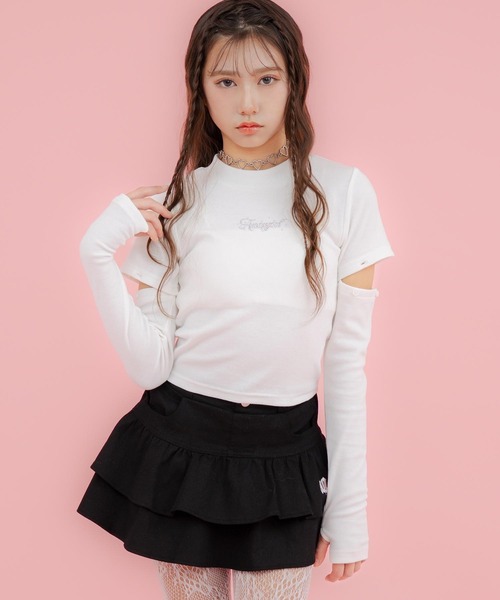 ANAP GiRL（アナップガール） tシャツ マルチWAYミニハイネックリブ