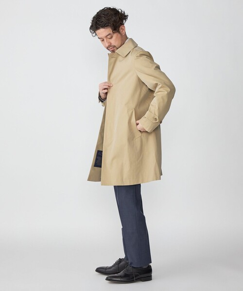 SHIPS（シップス） ステンカラーコート M ネイビー メンズ : ZOZOTOWN