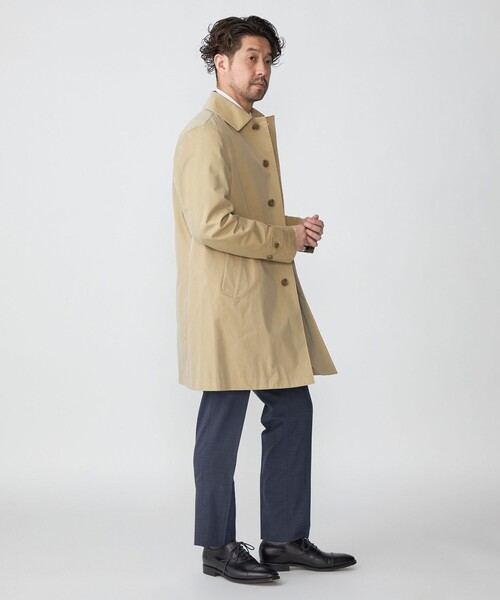 SHIPS（シップス） ステンカラーコート M ネイビー メンズ : ZOZOTOWN