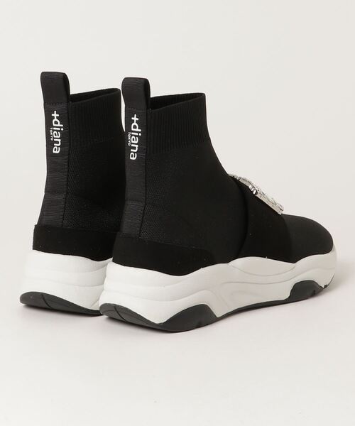 「+diana」 ハイカットスニーカー 24.0cm ブラック レディース_画像2