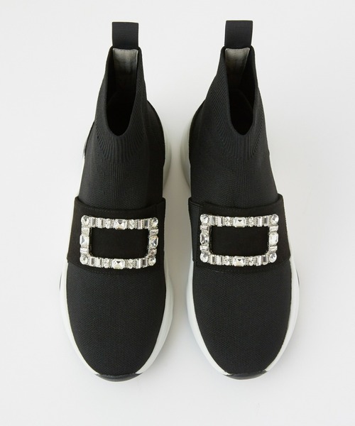 「+diana」 ハイカットスニーカー 24.0cm ブラック レディース_画像6