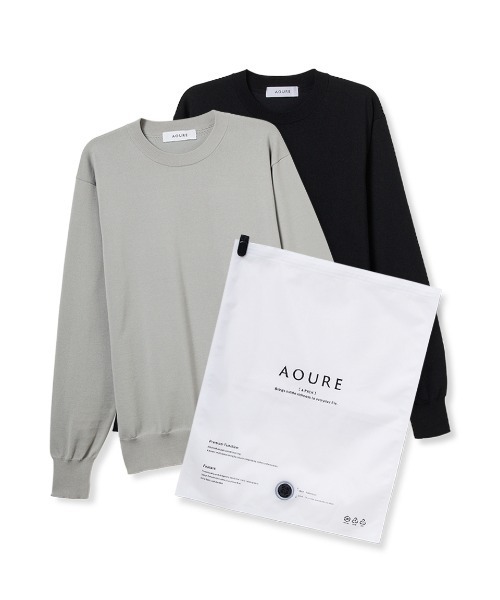 AOURE（アウール） セーター ニット 「A PACK」WASHABLE PACK KNIT(2枚