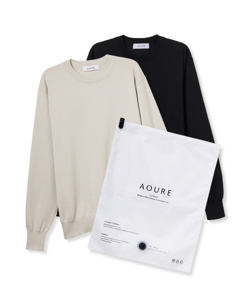 セーター ニット 「A PACK」WASHABLE PACK KNIT(2枚組) メンズの画像