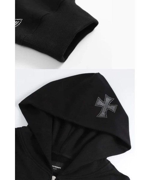 UNKNOWN LONDON（アンノウンロンドン） ジップアップパーカー L