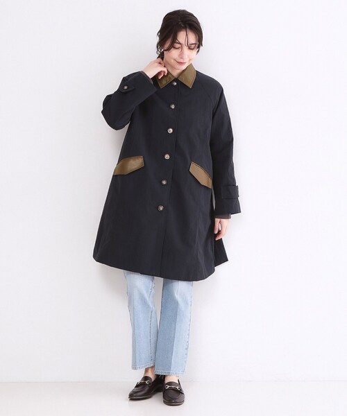 新品タグ付｜OPAQUE.CLIP NAVY 撥水トレンチコート 40 Lサイズ 新品 OPAQUE.CLIP 撥水ステンカラーコート ネイビー L - メルカリ